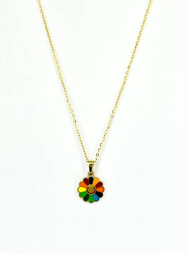 Vibrant_Rainbow_Smiley_Flower_Necklace_(demifine)