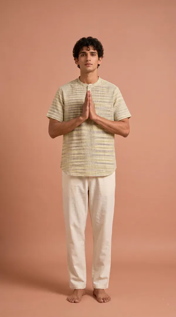 Vairagi_Yantra_-_Pre-Stitched_Dhoti_&_Vairagi_PRABHA_-_Khaadi_T-Shirt_Set
