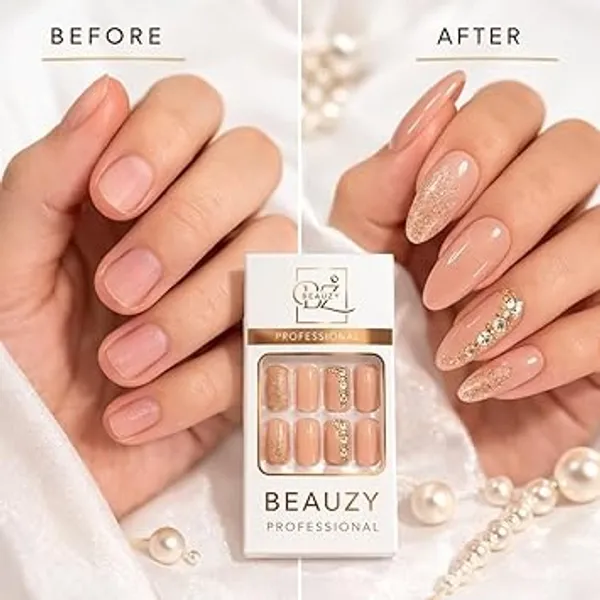Pink_And_Golden_Professional_Press_On_Gel_Nail_Kit_With_Glitter_Accents_For_Women