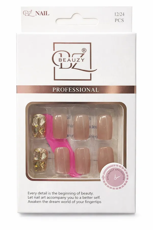 Golden_And_Pink_Professional_Press_On_Nail_Set_For_Women