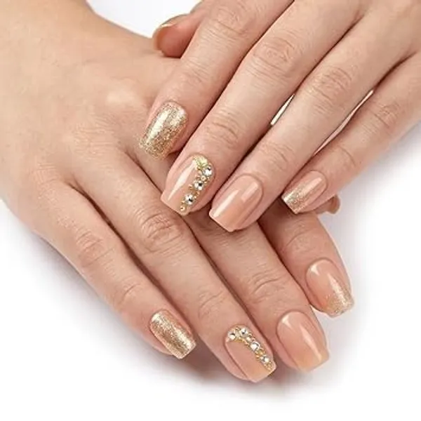 Pink_And_Golden_Professional_Press_On_Gel_Nail_Kit_With_Glitter_Accents_For_Women