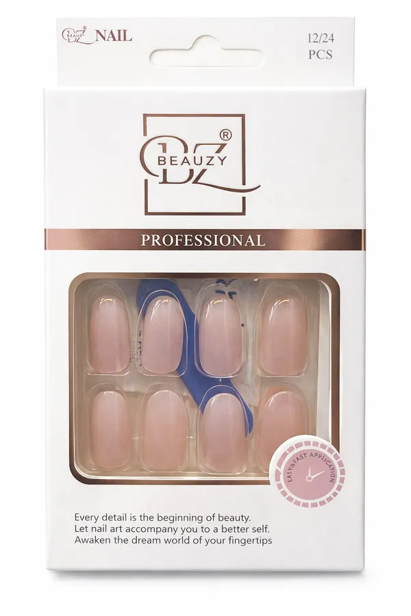 Nude_Pink_Professional_Press_On_Nail_Kit_French_Manicure_Style_For_Women