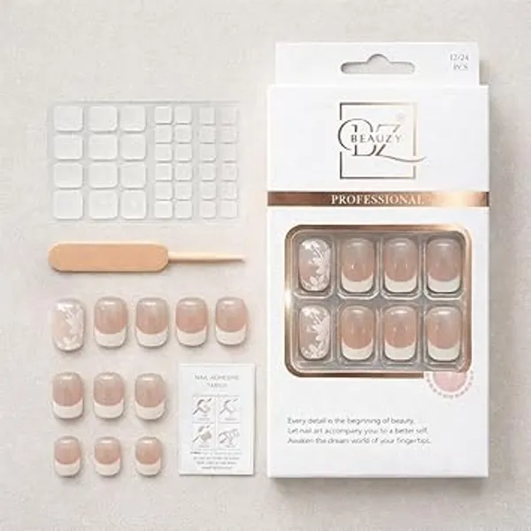 Nude_Pink_Professional_Press_On_Artificial_Nails_Kit_Nude_Marble_For_Women