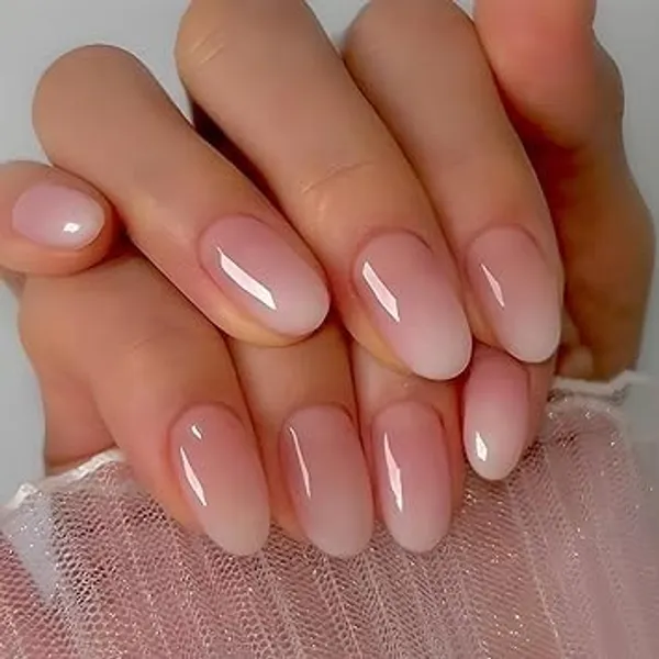 Nude_Pink_Professional_Press_On_Nail_Kit_French_Manicure_Style_For_Women