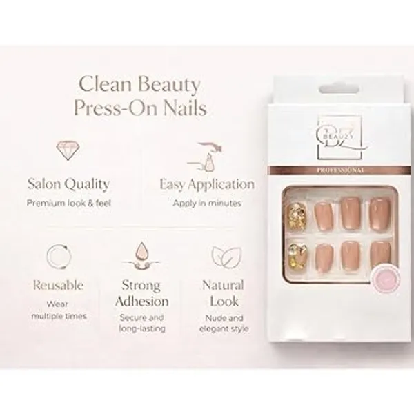 Golden_And_Pink_Professional_Press_On_Nail_Set_For_Women