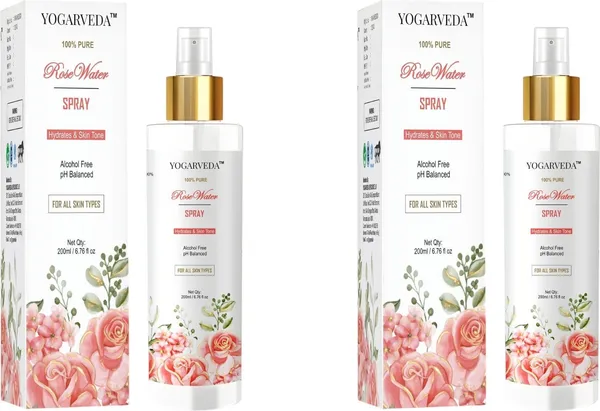 Yogarveda_100%_Pure_Rose_Water_Spray_â_2_X_200_Ml_Alcohol_Free_Ph_Balanced_Men_And_Women