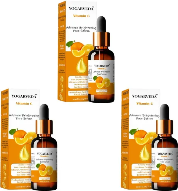 Yogarveda_Vitamin_C_Advance_Brightening_Face_Serum_Cruelty_Free_And_Paraben_Free_(Pack_Of_3_30_Ml)