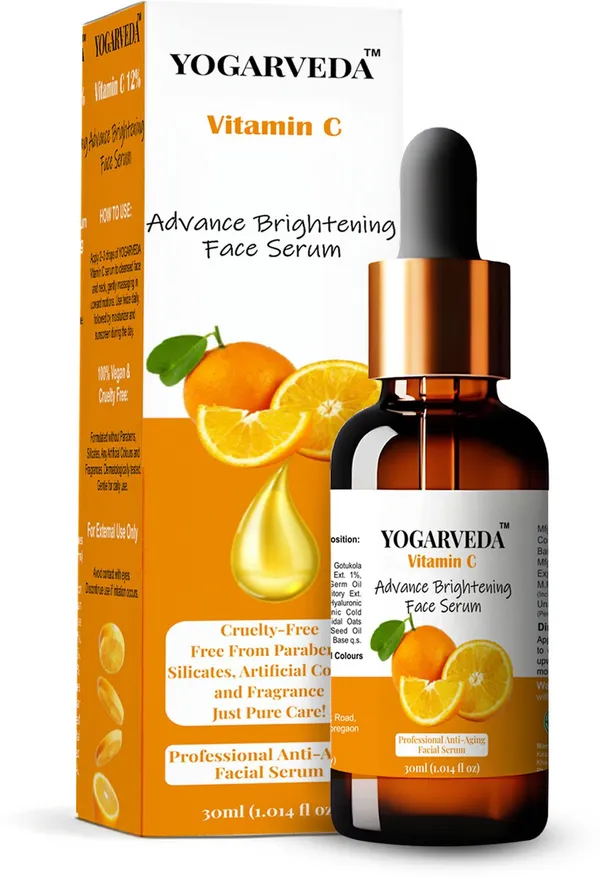 Yogarveda_Aloe_Vera_Gel_(200G)+Vitamin_C_Face_Serum_(30Ml)+Rose_Water_Spray(200Ml)_Combo_(Pack_Of_3_30_Ml_200_Ml_200_G)