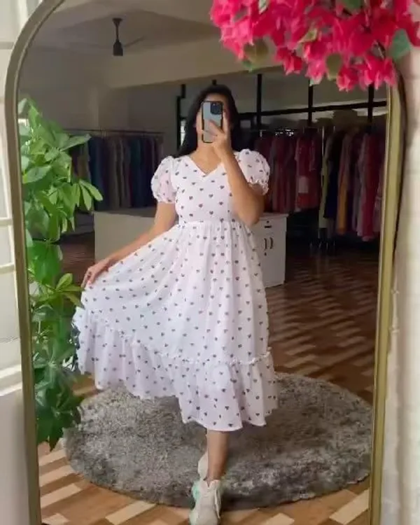 White_Georgette_Gown_Dress_For_Women