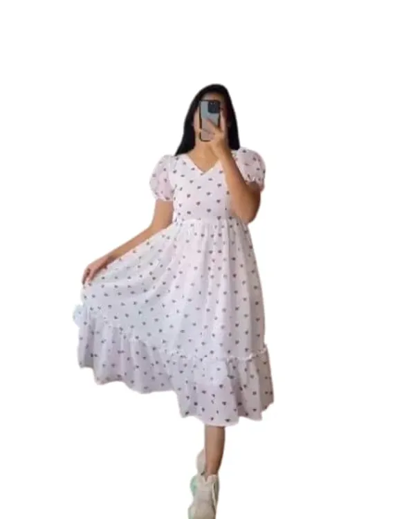 White_Georgette_Gown_Dress_For_Women
