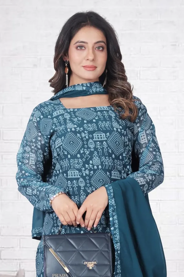 Rama_Cotton_Kurti_&_Dupatta_Set_For_Women