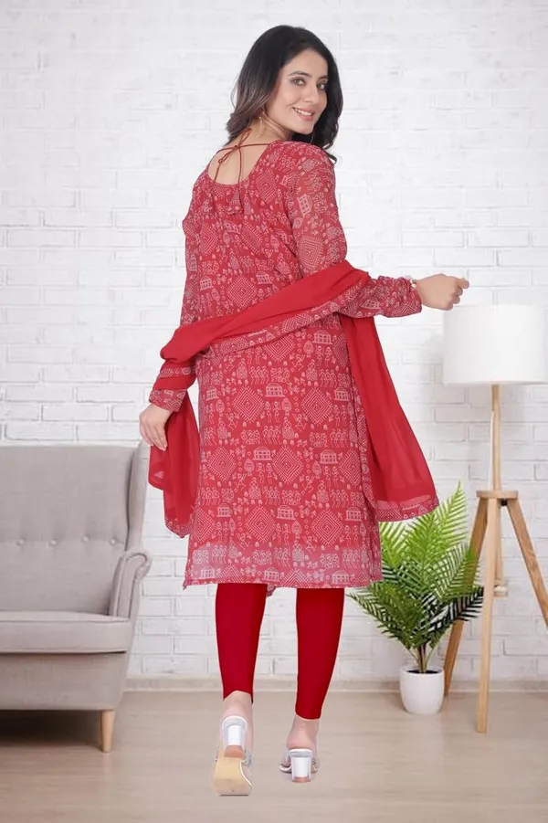 Red_Cotton_Gown_Dress_For_Women