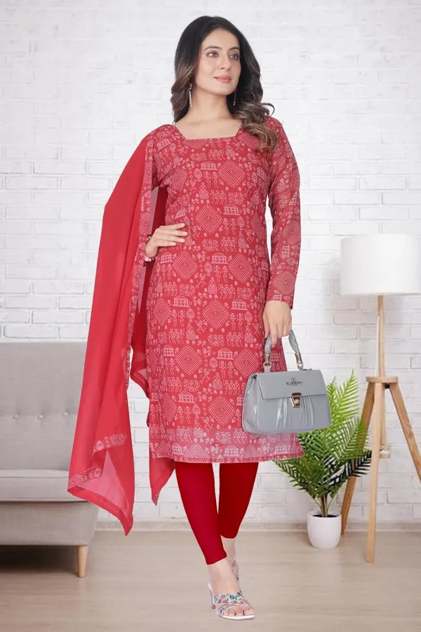 Red_Cotton_Gown_Dress_For_Women