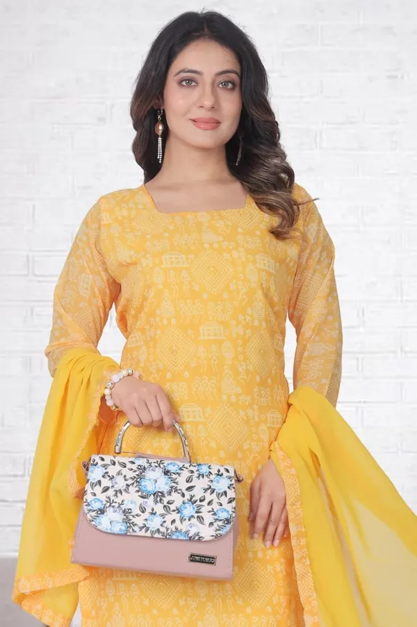 Yellow_Cotton_Gown_Dress_For_Women