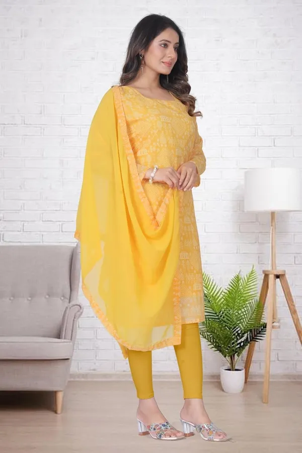 Yellow_Cotton_Gown_Dress_For_Women