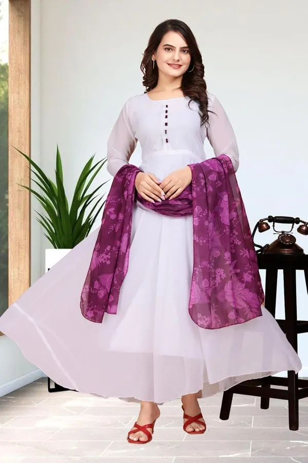 Wine_Georgette_Gown_Dress_For_Women