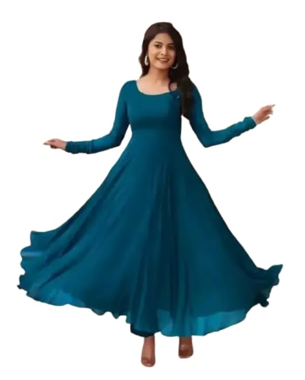 Blue_Georgette_Gown_Dress_For_Women