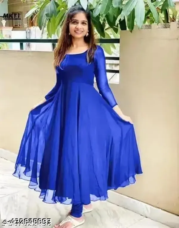 Blue_Georgette_Gown_Dress_For_Women