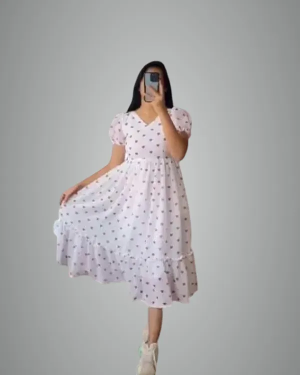 White_Georgette_Gown_Dress_For_Women