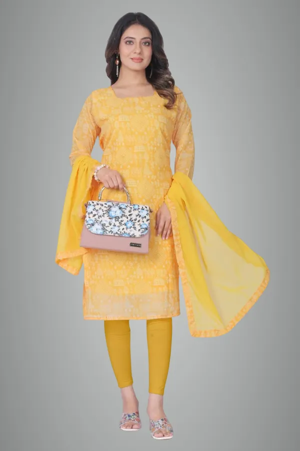 Yellow_Cotton_Gown_Dress_For_Women