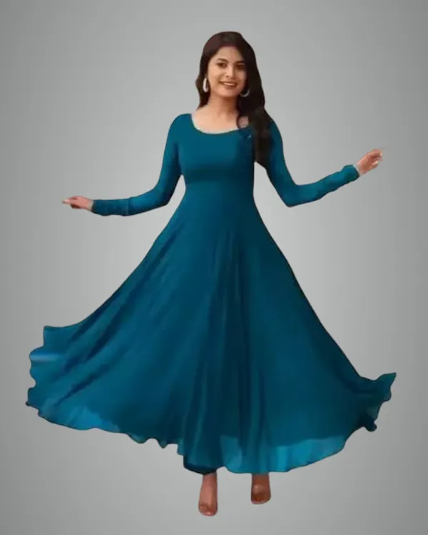 Blue_Georgette_Gown_Dress_For_Women
