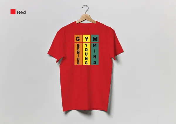 Cool_Girl_Graphic_T-Shirt_-_Black_And_Gym_Genius_Young_Mind_Motivational_Red_T-Shirt_Pack_Of_2