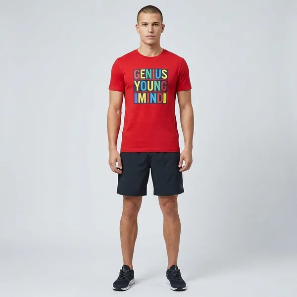 Cool_Girl_Graphic_T-Shirt_-_Black_And_Gym_Genius_Young_Mind_Motivational_Red_T-Shirt_Pack_Of_2