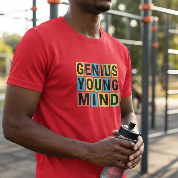 Cool_Girl_Graphic_T-Shirt_-_Black_And_Gym_Genius_Young_Mind_Motivational_Red_T-Shirt_Pack_Of_2