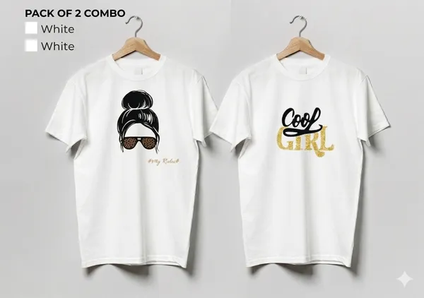 Cool_Girl_Typography_White_T-Shirt_And_My_Rules_Graphic_Print_T-Shirt_-_White_Pack_Of_2