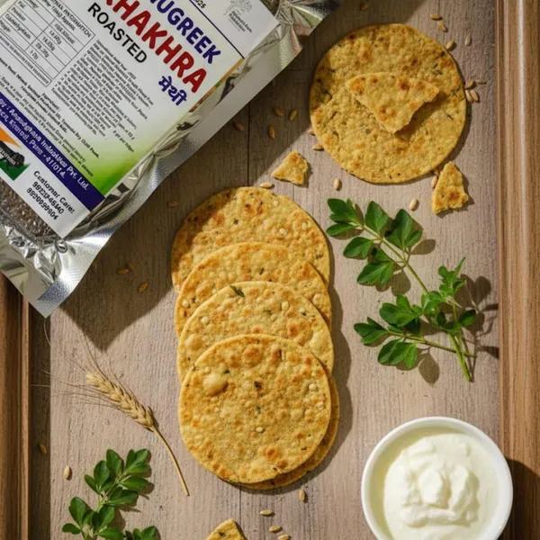 Fenugreek_Methi_Khakhra_Roasted_Indian_Snack_Crispy_Crunchy_Khakhra_With_Methi_Flavour_High_Fiber_Traditional_Snack_Tea_Time_Healthy_Snack_Pack_Of_2