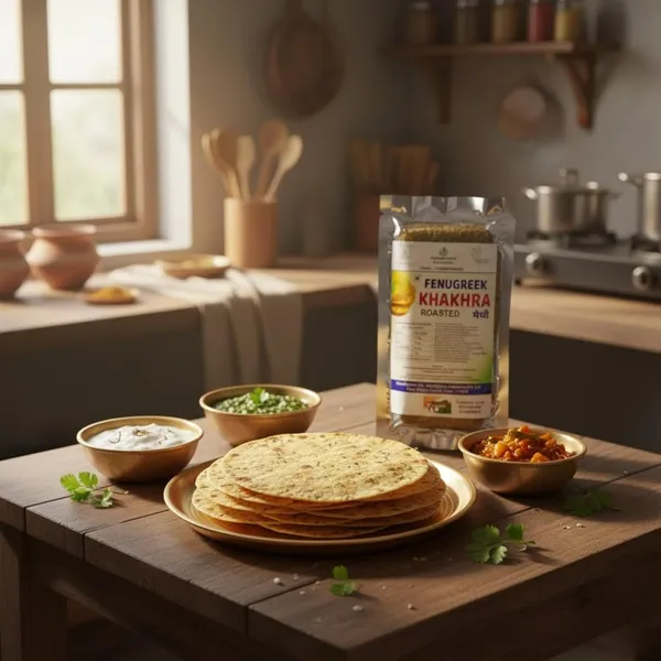 Fenugreek_Methi_Khakhra_Roasted_Indian_Snack_Crispy_Crunchy_Khakhra_With_Methi_Flavour_High_Fiber_Traditional_Snack_Tea_Time_Healthy_Snack_Pack_Of_2
