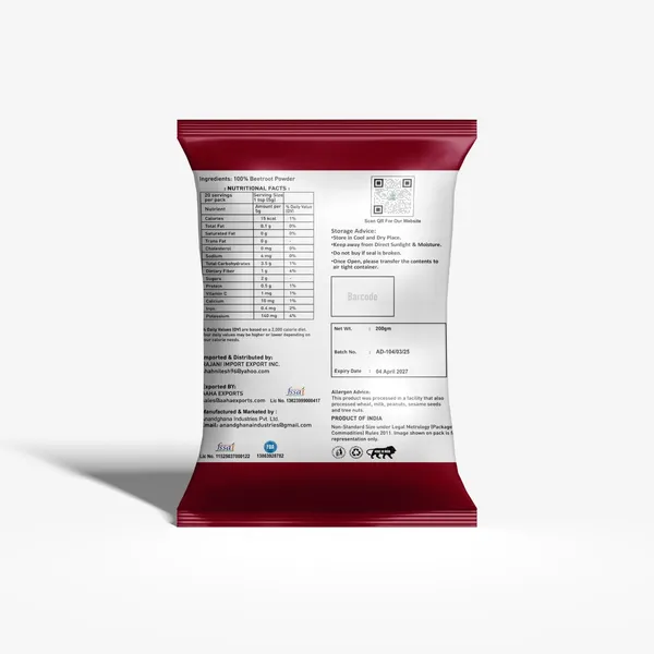 Sundarban_Agro_Beetroot_Powder_200g_100_Natural_Non_Gmo_No_Added_Colour_No_Preservatives_For_Smoothies_Roti_Dosa_Cooking