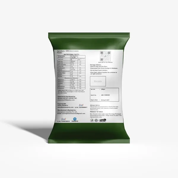 Sundarban_Agro_Curry_Leaves_Powder_200g_100_Natural_Non_Gmo_No_Added_Colour_No_Preservatives_For_Dal_Curry_Gravies_Chutney