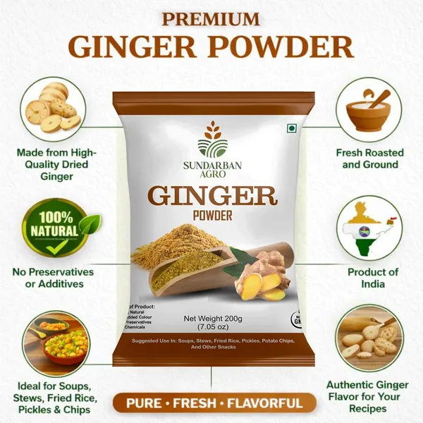 Sundarban_Agro_Ginger_Powder_100_Natural_Dry_Ginger_Saunth_Powder_No_Preservatives_No_Added_Colour_Pure_Aromatic_Spice_For_Cooking_Snacks_200g