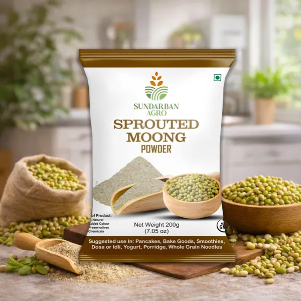Sundarban_Agro_Sprouted_Moong_Powder_100_Natural_Sprouted_Green_Gram_Flour_No_Preservatives_No_Added_Colour_High_Protein_Fiber_Healthy_Cooking_Baking_Ingredient_200g