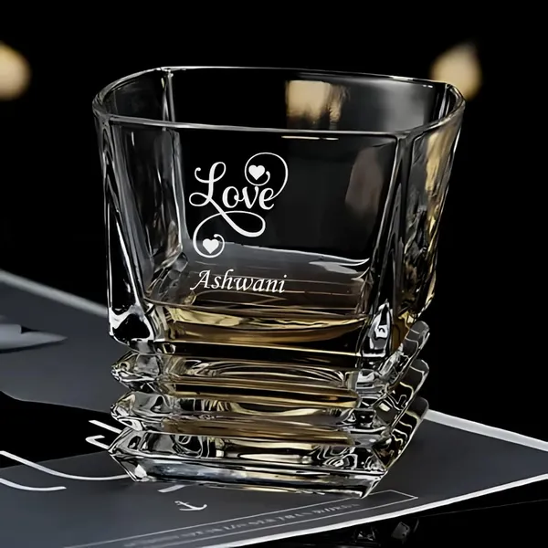Personalised_Crystal_Whiskey_Glass_310_With_Love_Engraving_Designer_Cut_Pattern_Square_Shape