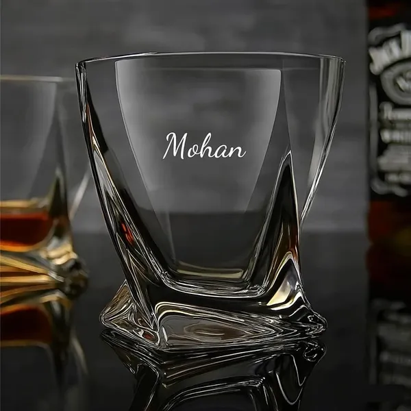 Personalized_Whiskey_Glass_310_Ml_With_Custom_Engraving_Twisted_Base_Design