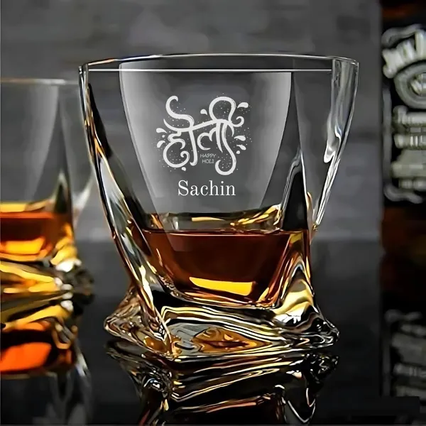 Personalized_Holi_Festival_Whiskey_Glass_310_Ml_Crystal_Cut_Design_Custom_Engraved