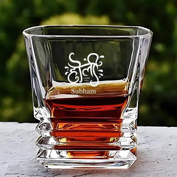 Personalized_Crystal_Cut_Whiskey_Glass_310_Ml_With_Holi_Festival_Design_Custom_Engraved_Name