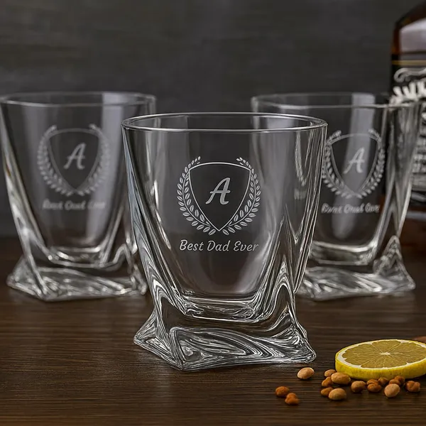 Personalized_Whiskey_Glass_With_Monogram_310_Ml_Best_Dad_Ever_Engraving_Twisted_Crystal_Design