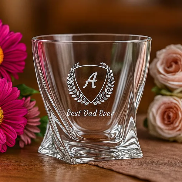 Personalized_Whiskey_Glass_With_Monogram_310_Ml_Best_Dad_Ever_Engraving_Twisted_Crystal_Design
