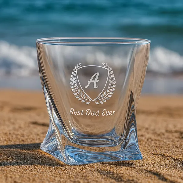 Personalized_Whiskey_Glass_With_Monogram_310_Ml_Best_Dad_Ever_Engraving_Twisted_Crystal_Design