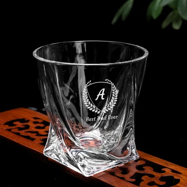 Personalized_Whiskey_Glass_With_Monogram_310_Ml_Best_Dad_Ever_Engraving_Twisted_Crystal_Design