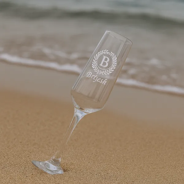 Engraved_Champagne_Glass_With_Custom_Initial_Name_250_Ml_Crystal_Flute_Laurel_Design_Personalized_Gift_For_Her_Bride_Bridesmaid_Birthday_Anniversary