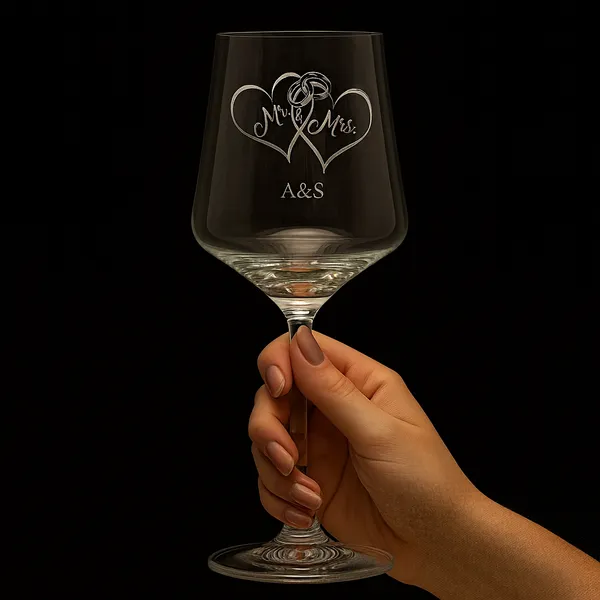 Mr_Mrs_Wine_Glasses_Wedding_Gift_Crystal_Clear_With_Heart_Design