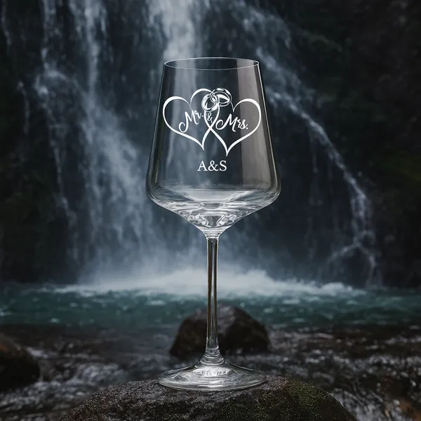 Mr_Mrs_Wine_Glasses_Wedding_Gift_Crystal_Clear_With_Heart_Design