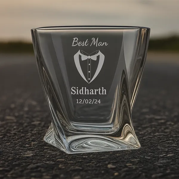 Personalized_Best_Man_Whiskey_Glass_Crystal_Twisted_Design_Custom_Engraved_With_Name_And_Date