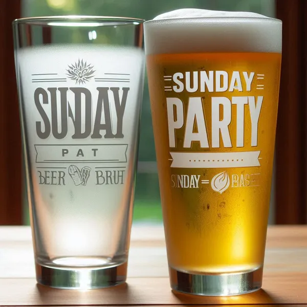 Personalized_Deep_Engraved_Sunday_Party_Beer_Glasses_Set_Of_2