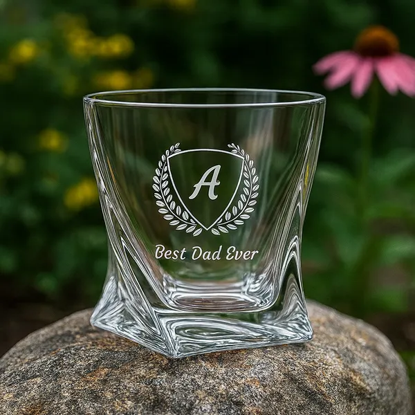 Personalized_Whiskey_Glass_With_Monogram_Best_Dad_Ever_Engraving_Twisted_Crystal_Design