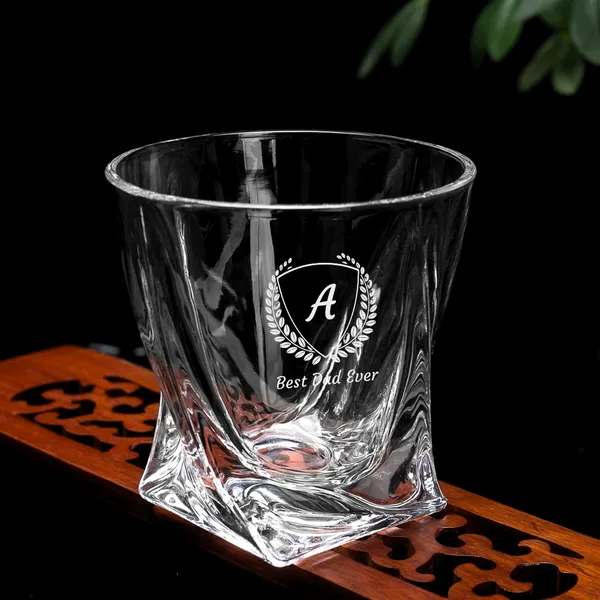Personalized_Whiskey_Glass_With_Monogram_Best_Dad_Ever_Engraving_Twisted_Crystal_Design